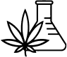 Cannabis and beaker