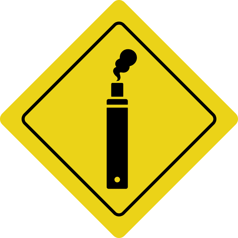 An illustration of a vaping device.